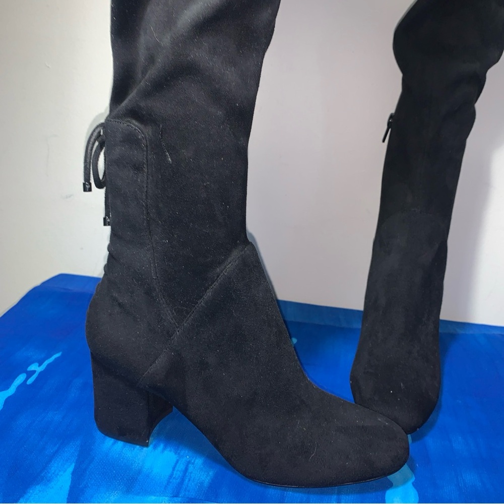 Aldo Black Faux Suede Women's Boots